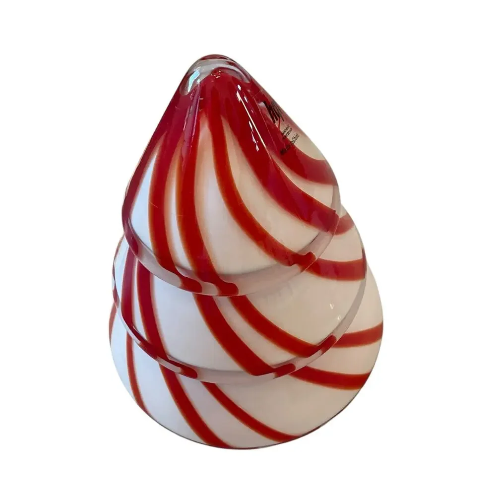 Hand Blown Art Glass CHRISTMAS Tree 10